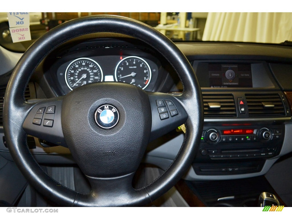 2007 BMW X5 3.0si Gray Steering Wheel Photo #93148186