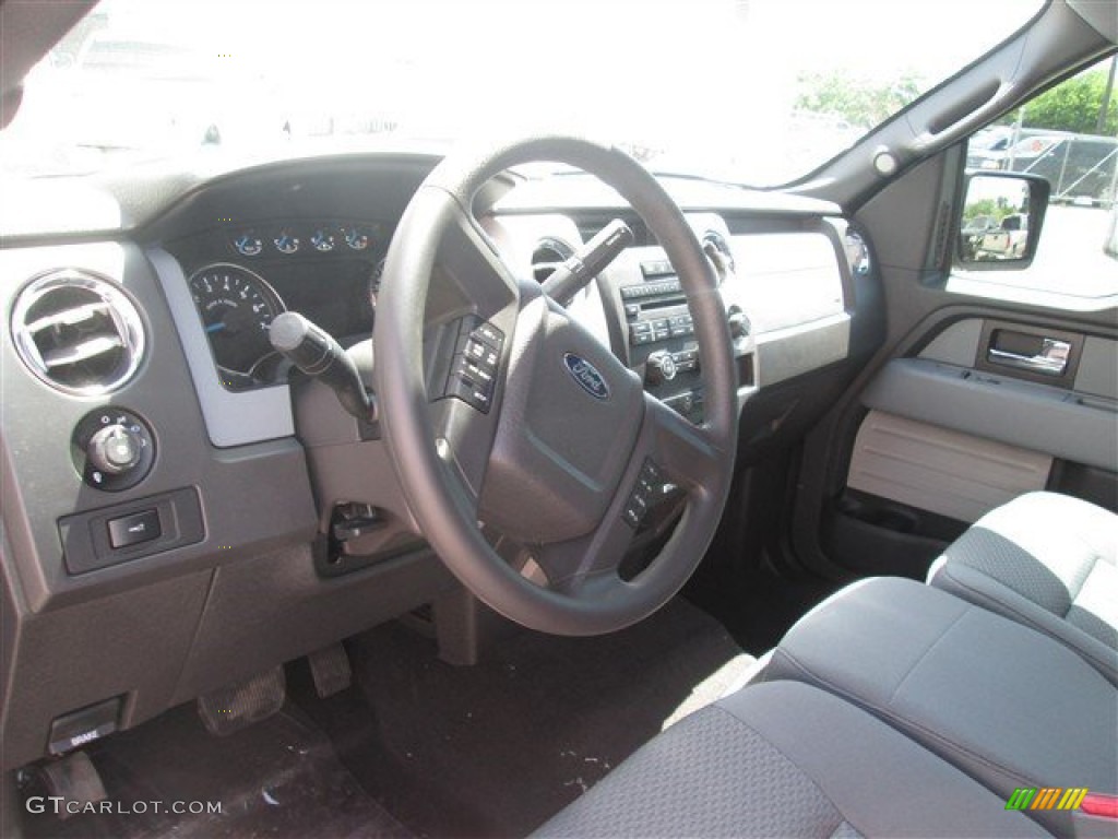 2014 F150 XLT SuperCrew - Tuxedo Black / Steel Grey photo #8