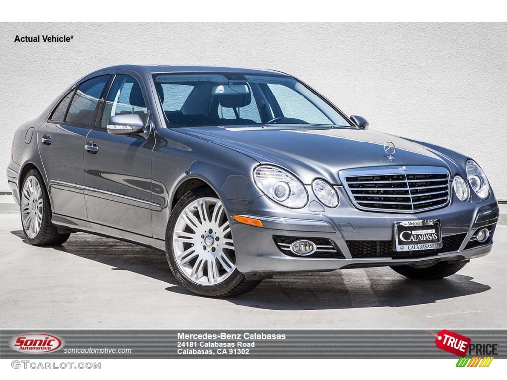 2008 E 550 Sedan - Flint Grey Metallic / Black photo #1