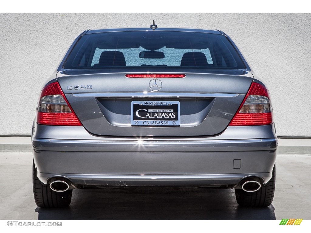 2008 E 550 Sedan - Flint Grey Metallic / Black photo #3