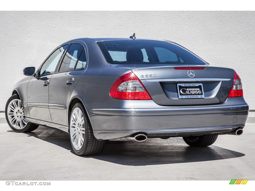 2008 E 550 Sedan - Flint Grey Metallic / Black photo #10