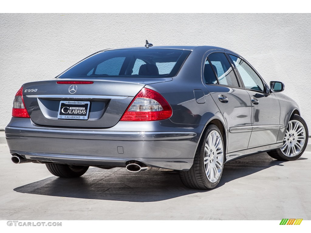 2008 E 550 Sedan - Flint Grey Metallic / Black photo #14