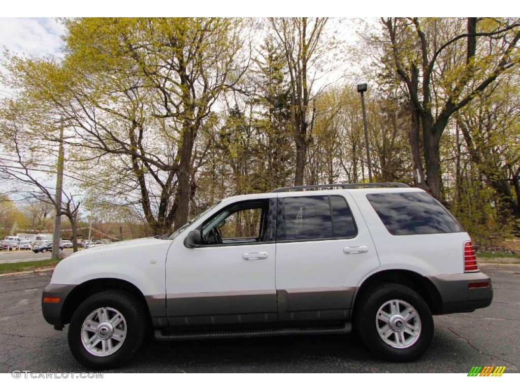 2004 Mountaineer AWD - Oxford White / Midnight Grey photo #3