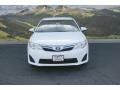 2014 Super White Toyota Camry LE  photo #2