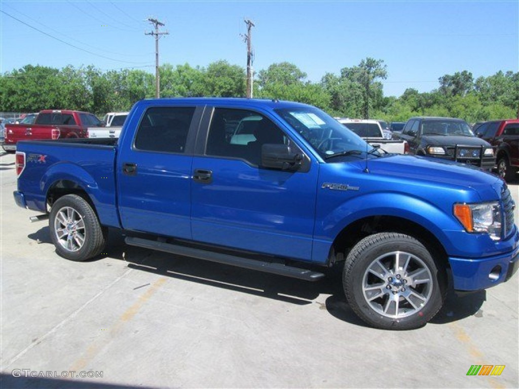 2014 F150 STX SuperCrew - Blue Flame / Black photo #7