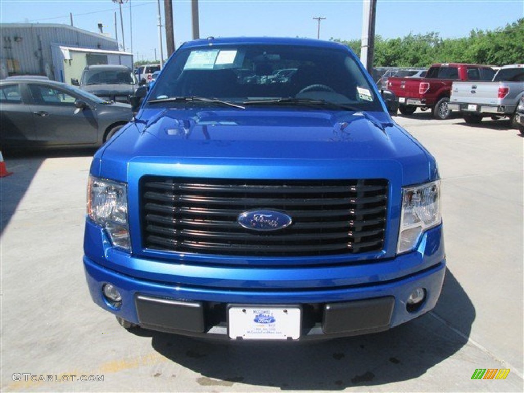 2014 F150 STX SuperCrew - Blue Flame / Black photo #8