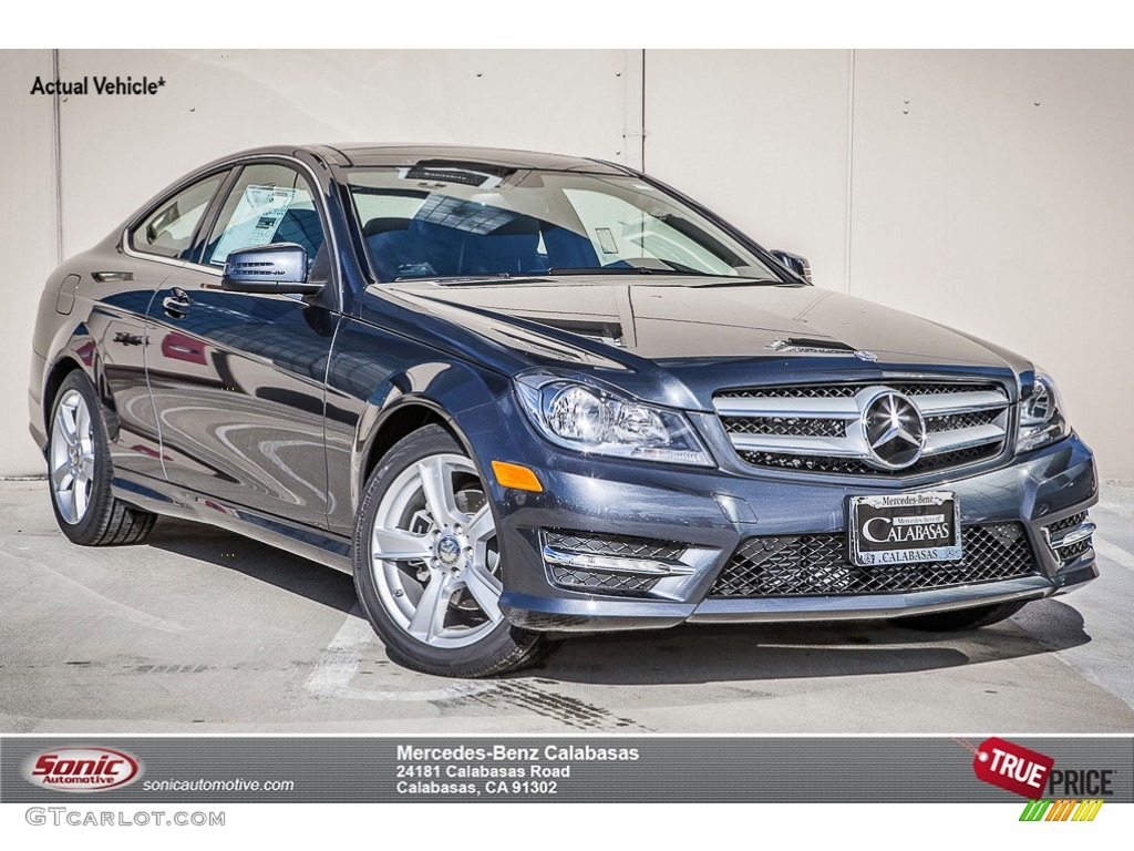 2014 C 250 Coupe - Steel Grey Metallic / Black photo #1