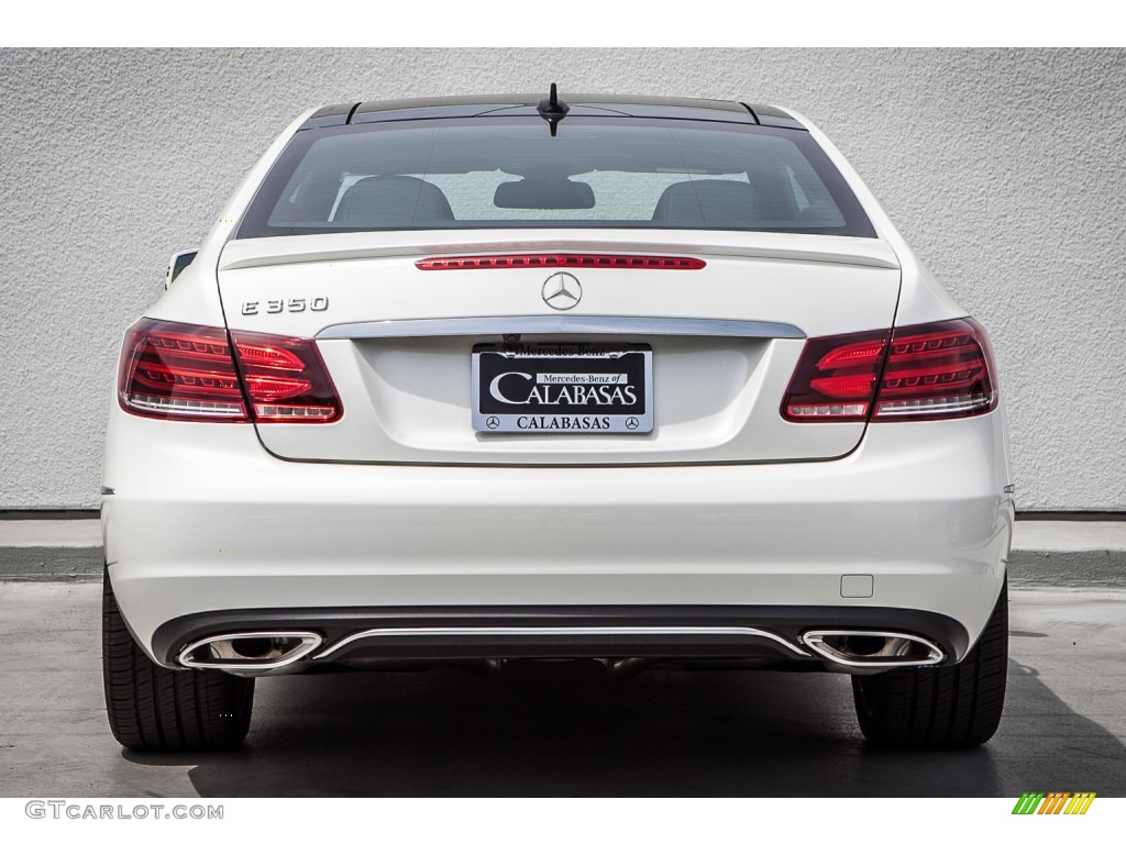 2014 E 350 Coupe - Diamond White Metallic / Black photo #3