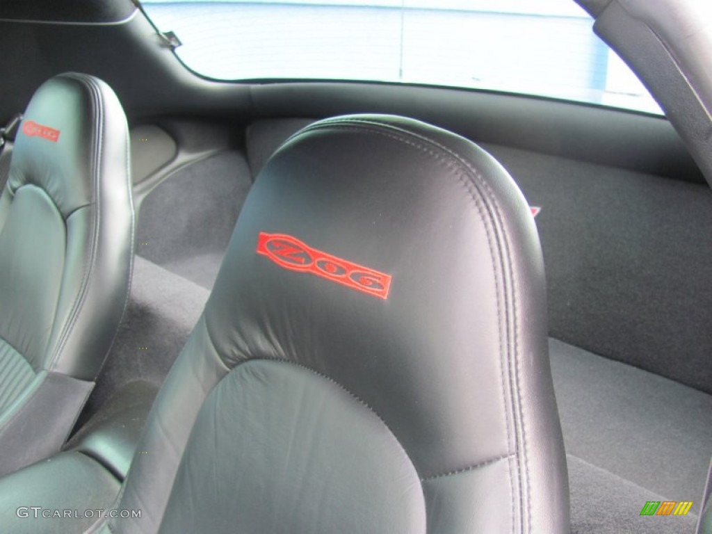 2002 Corvette Z06 - Electron Blue Metallic / Black photo #9
