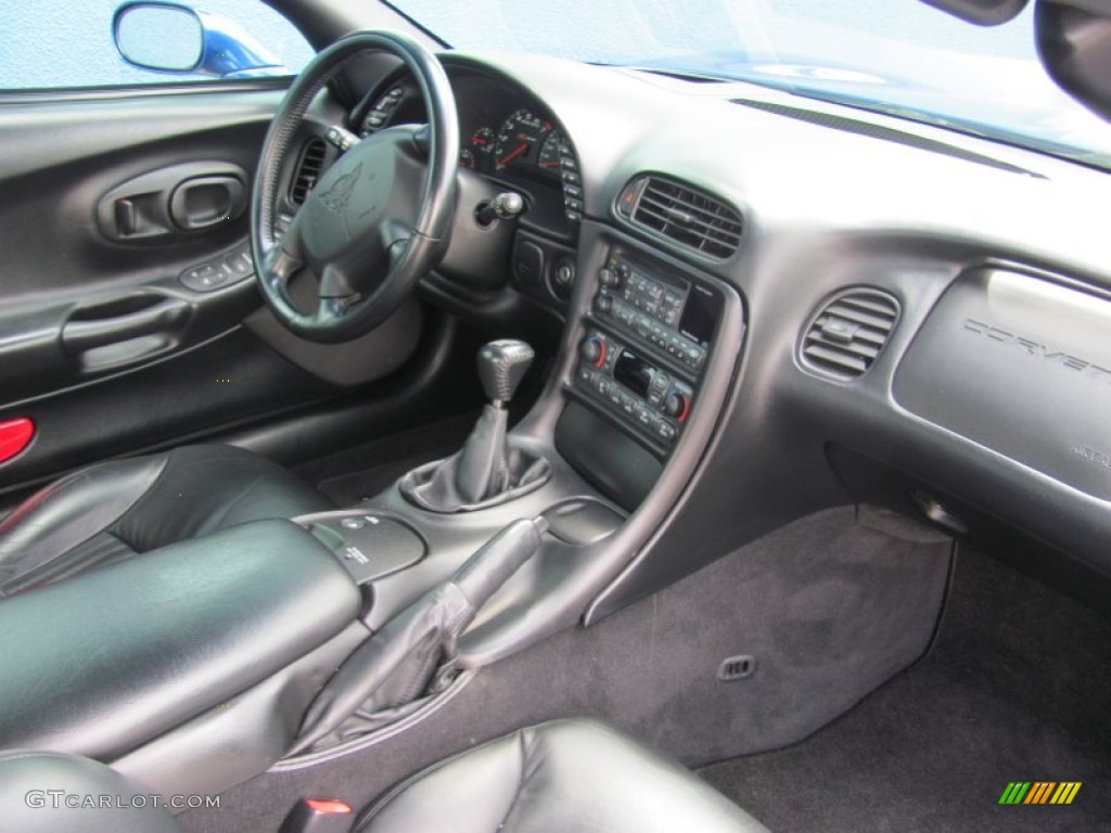 2002 Corvette Z06 - Electron Blue Metallic / Black photo #12