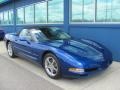 2002 Electron Blue Metallic Chevrolet Corvette Convertible  photo #6