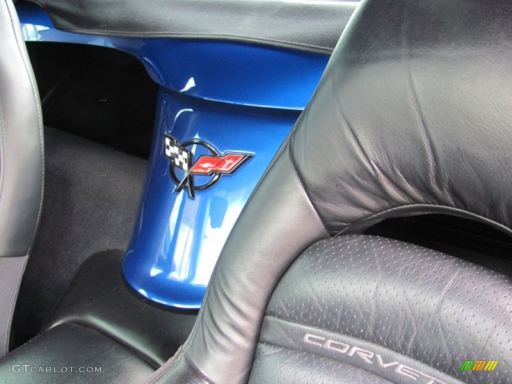 2002 Corvette Convertible - Electron Blue Metallic / Black photo #10