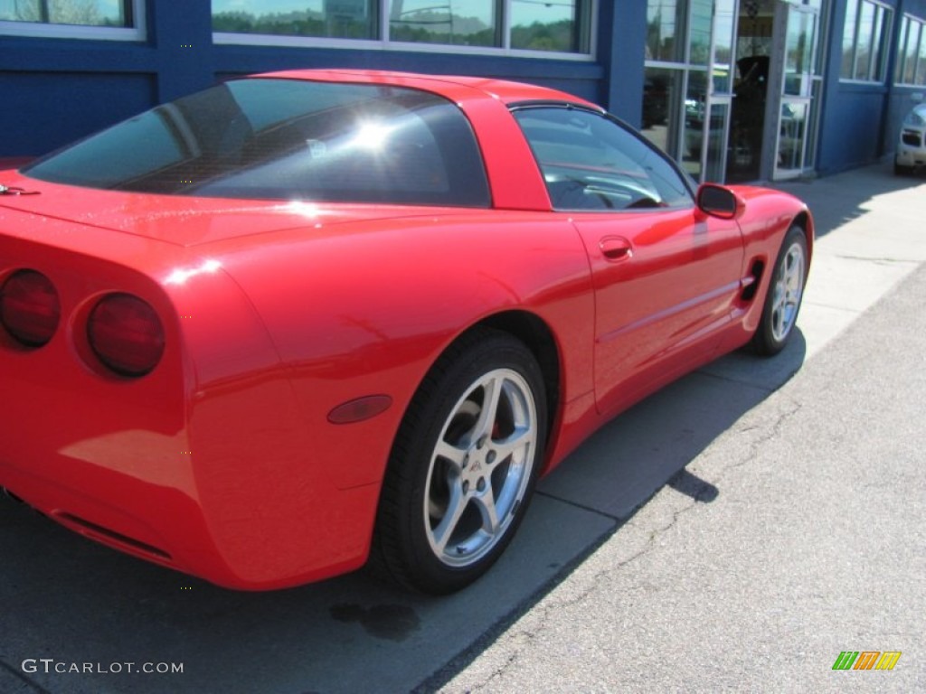 2001 Corvette Coupe - Magnetic Red II Metallic / Black photo #8