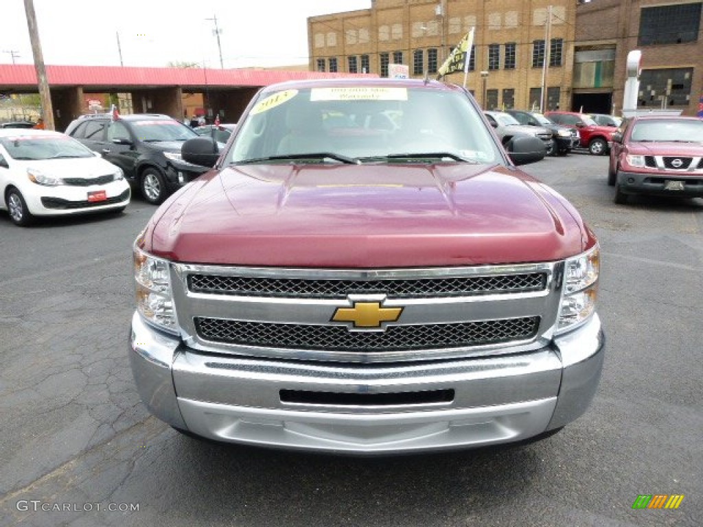 2013 Silverado 1500 LT Crew Cab - Deep Ruby Metallic / Light Cashmere/Dark Cashmere photo #3