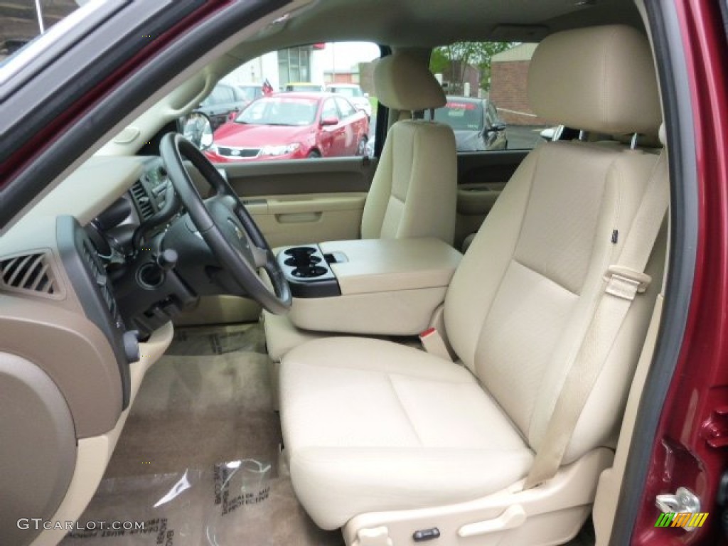 2013 Silverado 1500 LT Crew Cab - Deep Ruby Metallic / Light Cashmere/Dark Cashmere photo #10