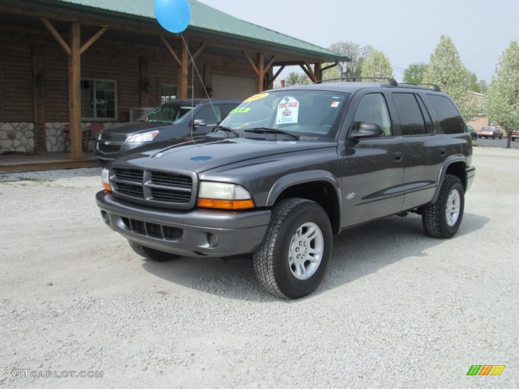 2002 Durango Sport 4x4 - Graphite Metallic / Dark Slate Gray photo #2