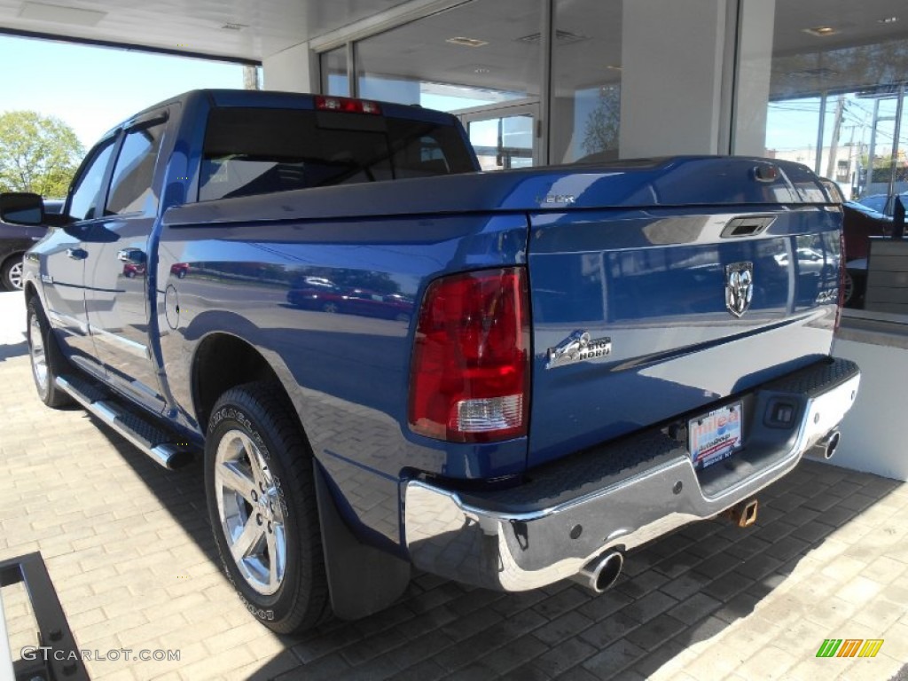 2010 Ram 1500 SLT Crew Cab 4x4 - Deep Water Blue Pearl / Dark Slate/Medium Graystone photo #5