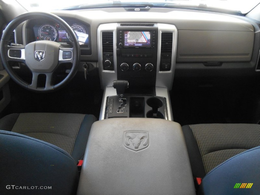 2010 Ram 1500 SLT Crew Cab 4x4 - Deep Water Blue Pearl / Dark Slate/Medium Graystone photo #8