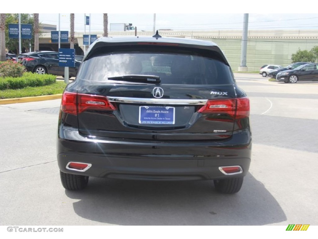 2014 MDX SH-AWD Technology - Crystal Black Pearl / Parchment photo #6