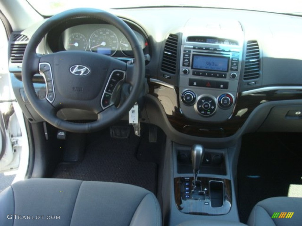 2011 Santa Fe SE AWD - Frost White Pearl / Gray photo #11