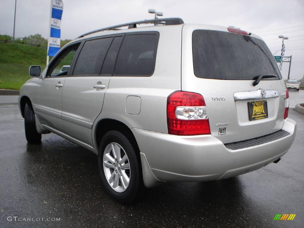 2006 Highlander Hybrid 4WD - Millenium Silver Metallic / Ash Gray photo #3