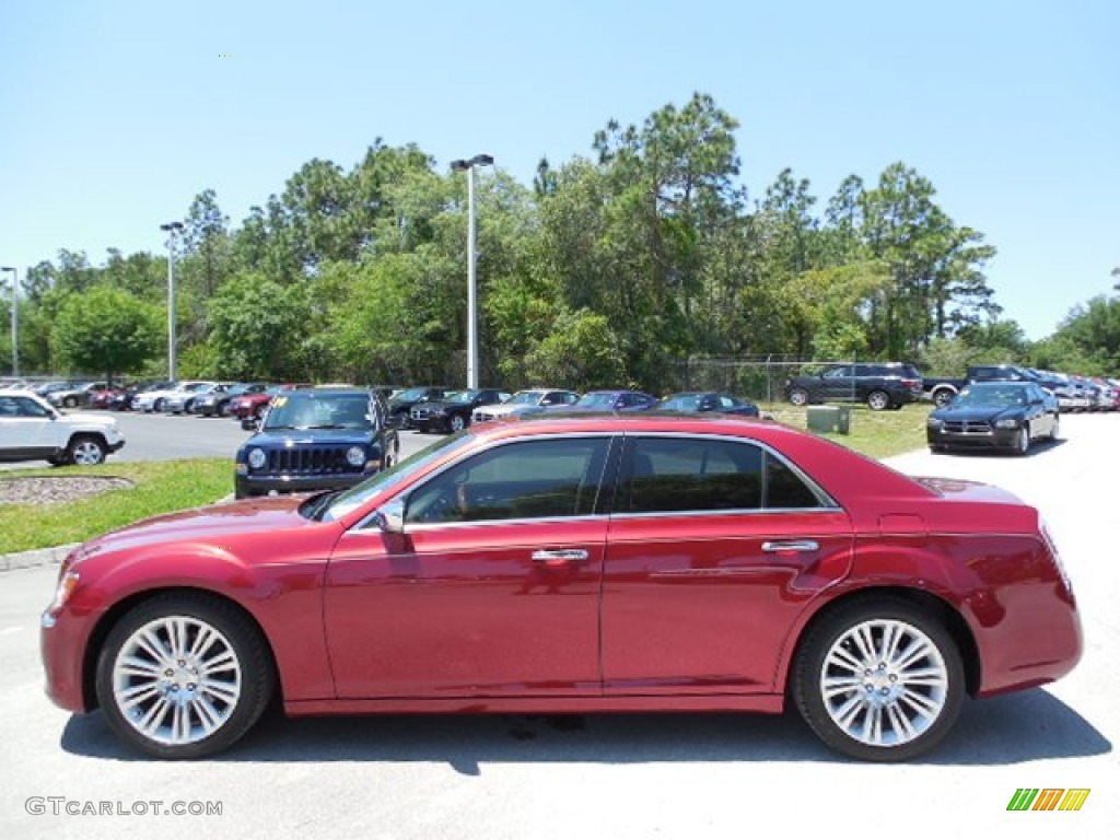 2012 300 C - Deep Cherry Red Crystal Pearl / Dark Frost Beige/Light Frost Beige photo #2