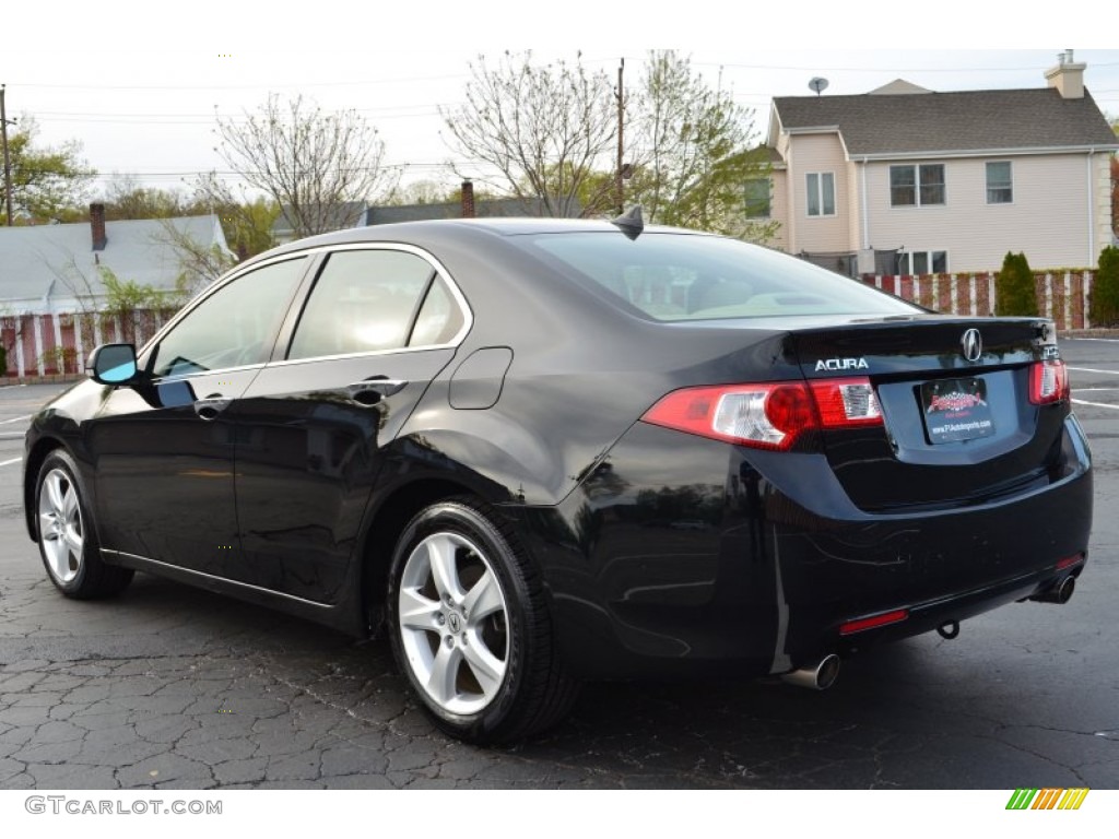 2009 TSX Sedan - Crystal Black Pearl / Parchment photo #5