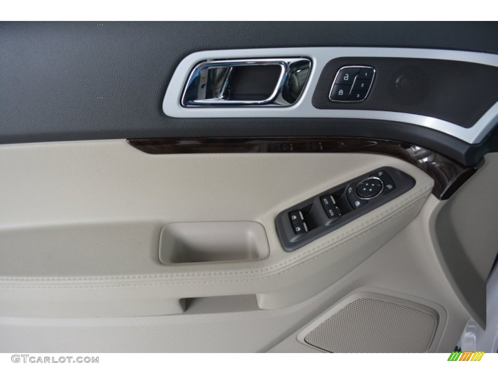 2014 Explorer Limited - White Platinum / Medium Light Stone photo #5