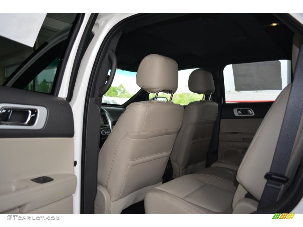 2014 Explorer Limited - White Platinum / Medium Light Stone photo #8