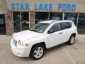 Stone White 2008 Jeep Compass Sport 4x4