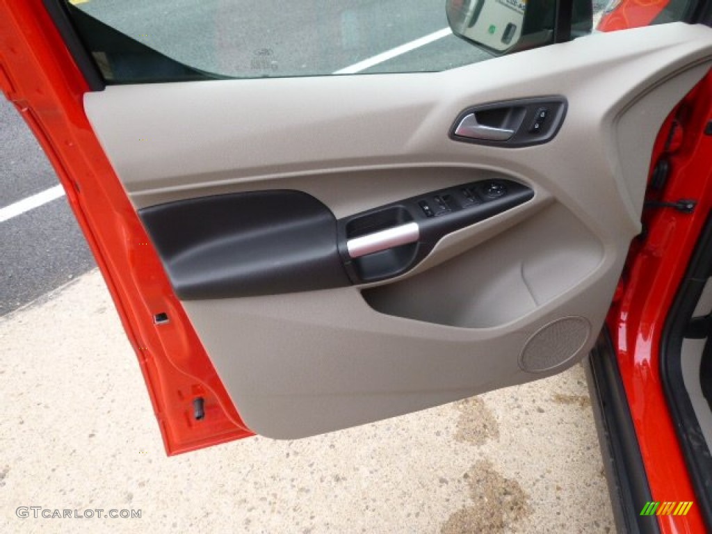 2014 Ford Transit Connect XLT Wagon Medium Stone Door Panel Photo #93181058
