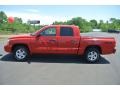 2005 Flame Red Dodge Dakota SLT Quad Cab 4x4  photo #3