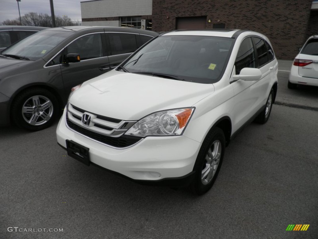 2011 CR-V EX-L 4WD - Taffeta White / Gray photo #2