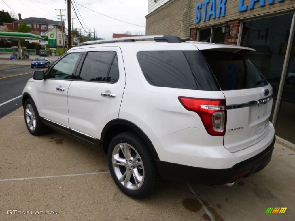 2014 Explorer Limited 4WD - White Platinum / Sport Charcoal Black/Sienna photo #6