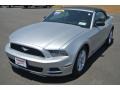 2014 Ingot Silver Ford Mustang V6 Convertible  photo #2