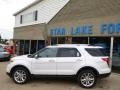 2014 White Platinum Ford Explorer Limited 4WD  photo #7