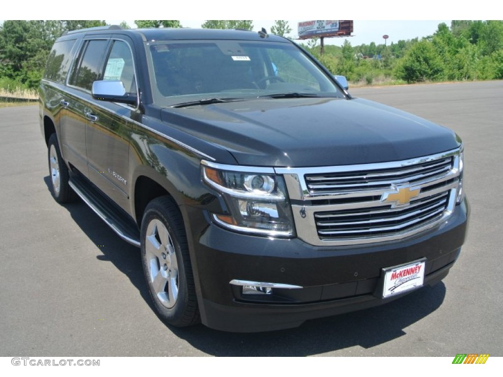 2015 Suburban LTZ 4WD - Black / Jet Black photo #1