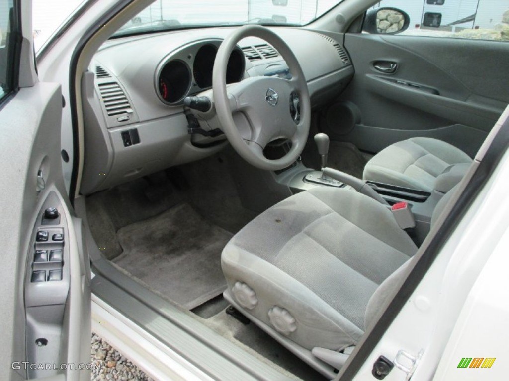 2004 Altima 2.5 S - Satin White / Blond photo #5