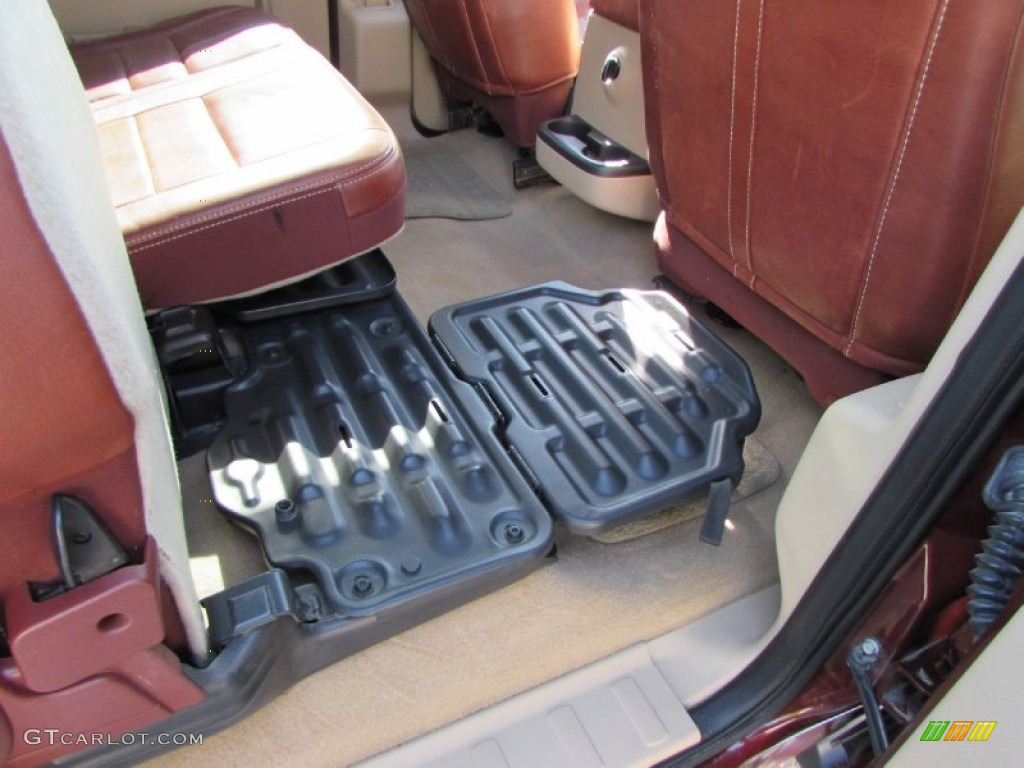 2008 Ford F450 Super Duty King Ranch Crew Cab 4x4 Dually Rear Seat Photo #93186176