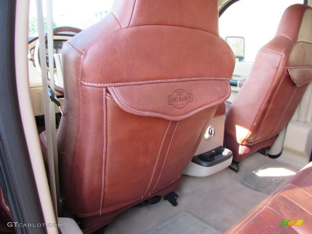 2008 Ford F450 Super Duty King Ranch Crew Cab 4x4 Dually Rear Seat Photo #93186450