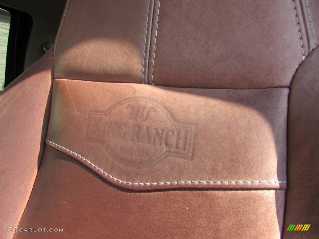 2008 F450 Super Duty King Ranch Crew Cab 4x4 Dually - Dark Copper Metallic / Chaparral Leather photo #44