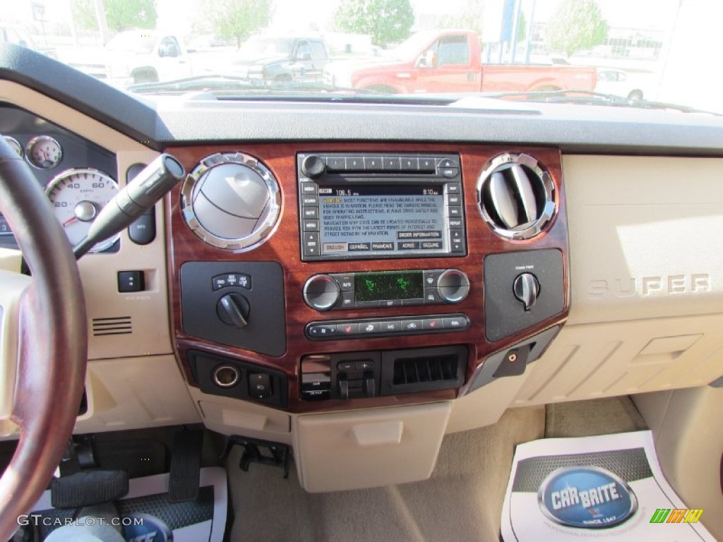 2008 Ford F450 Super Duty King Ranch Crew Cab 4x4 Dually Chaparral Leather Dashboard Photo #93186694