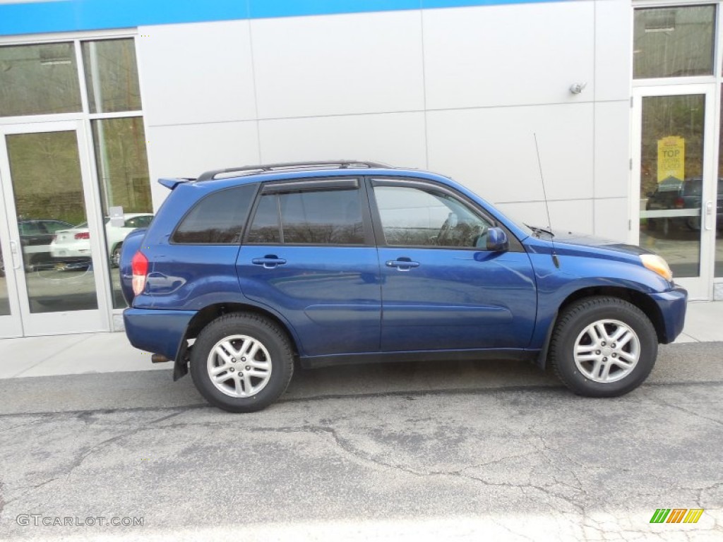 2003 RAV4 4WD - Spectra Blue Mica / Gray photo #2