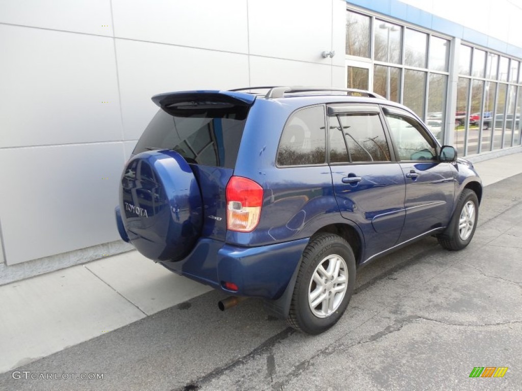 2003 RAV4 4WD - Spectra Blue Mica / Gray photo #4