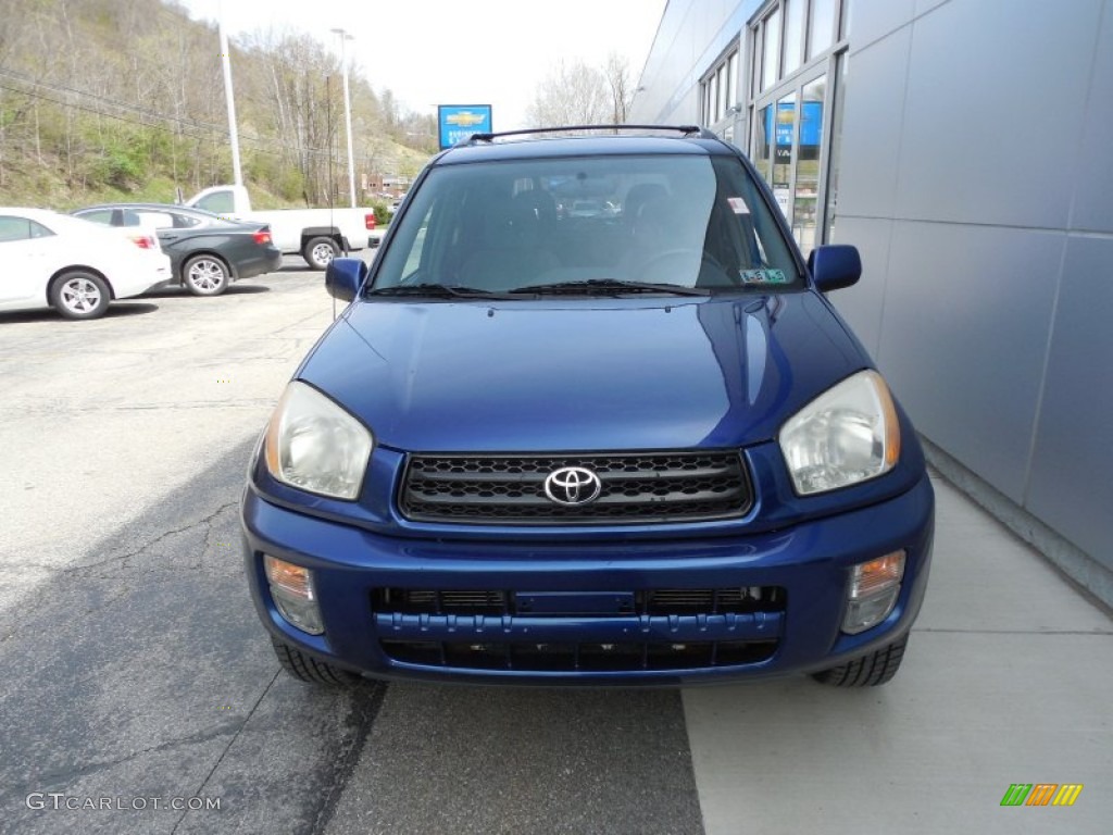 2003 RAV4 4WD - Spectra Blue Mica / Gray photo #9