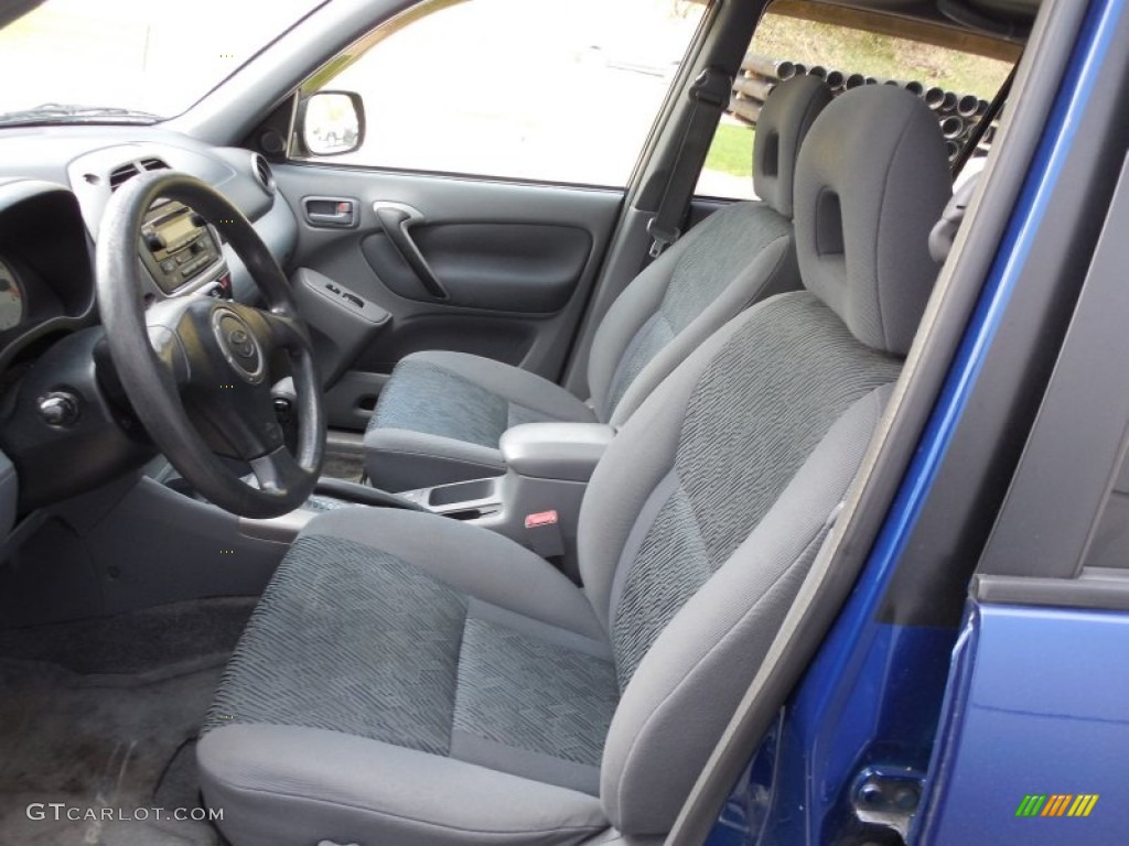 2003 RAV4 4WD - Spectra Blue Mica / Gray photo #13