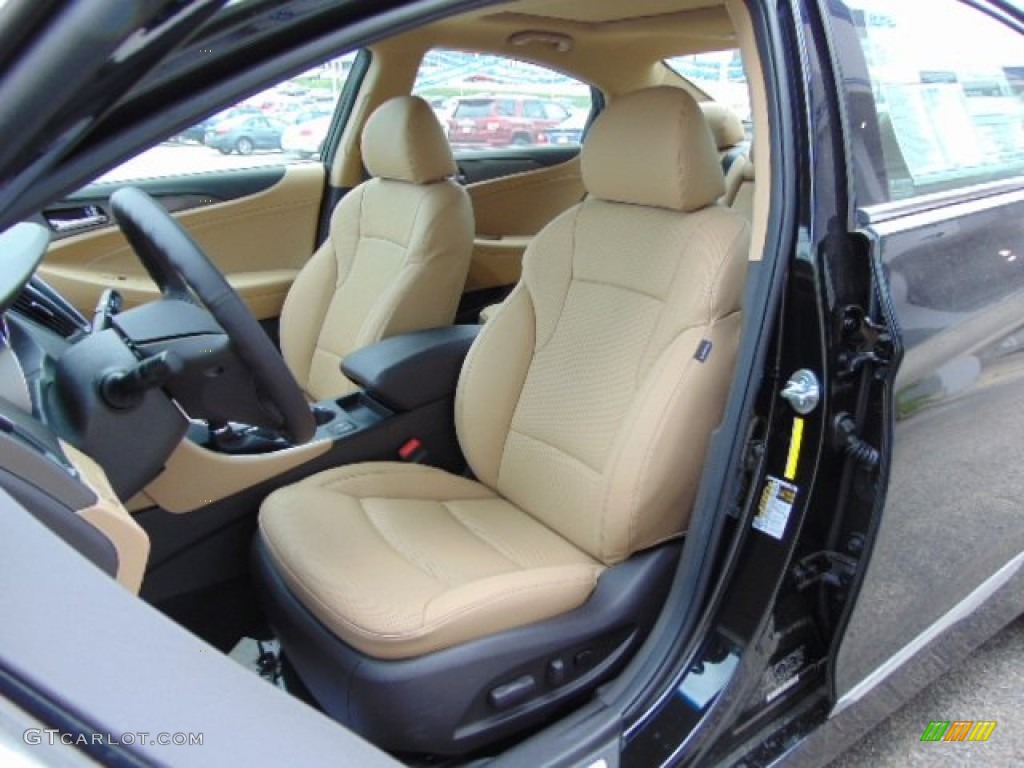 Camel Interior 2014 Hyundai Sonata Hybrid Limited Photo #93187708
