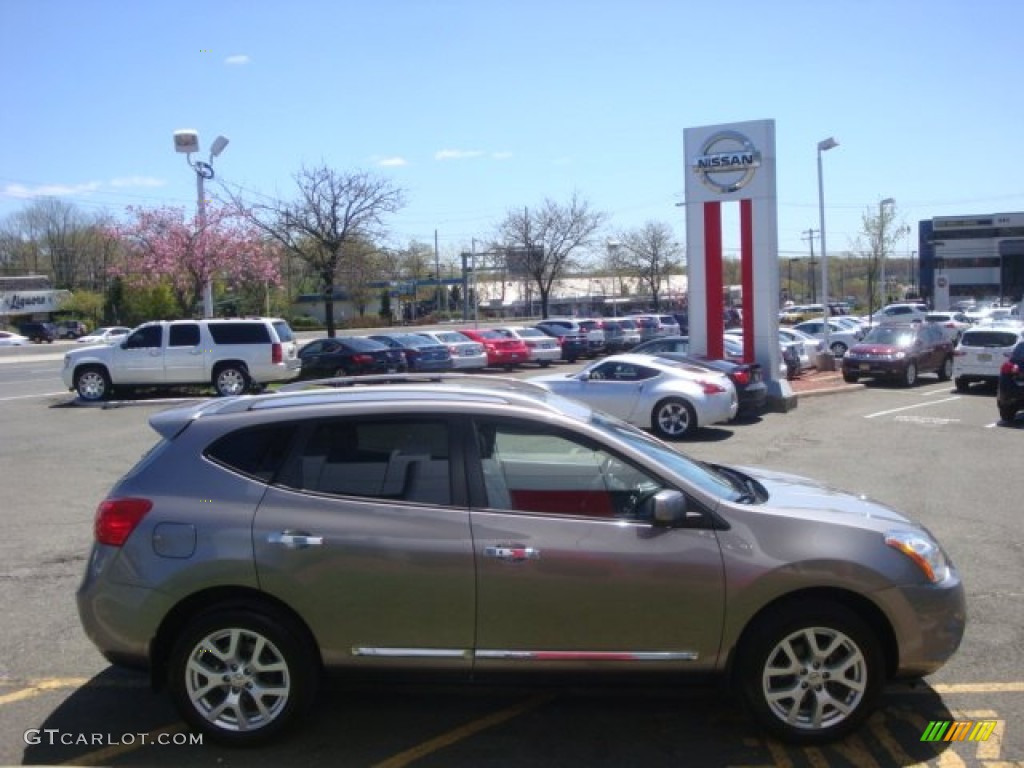 2011 Rogue SV AWD - Gotham Gray Metallic / Gray photo #4