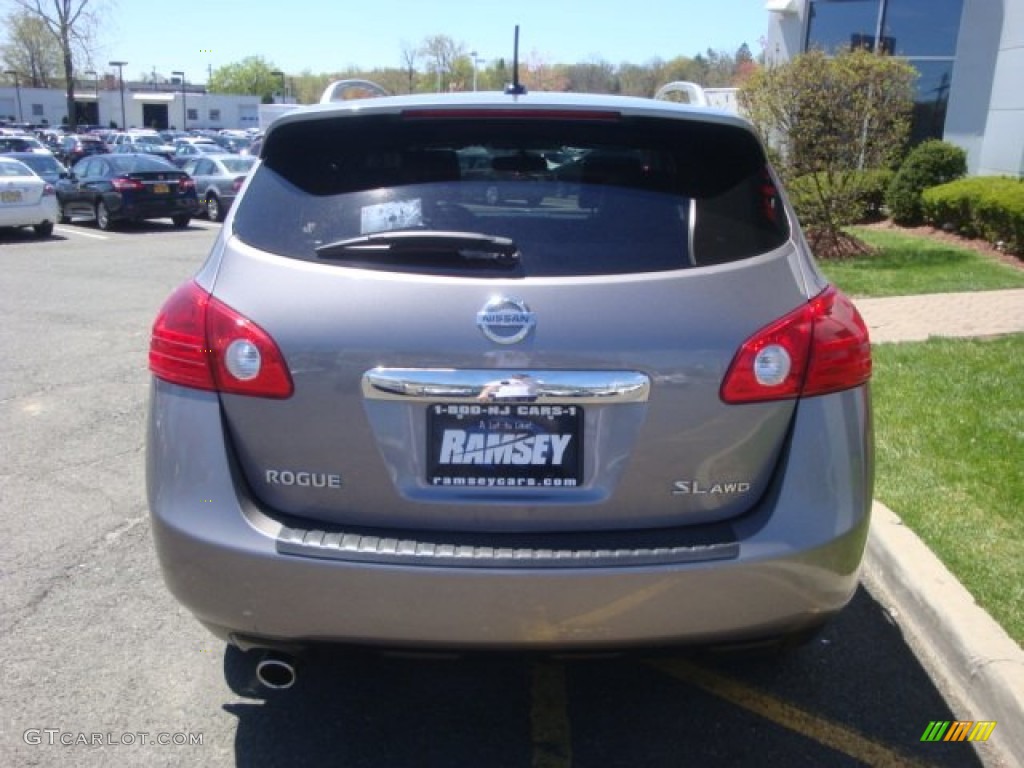 2011 Rogue SV AWD - Gotham Gray Metallic / Gray photo #6