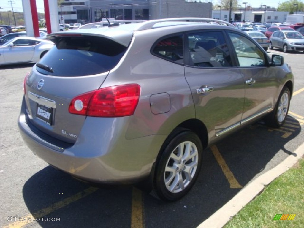 2011 Rogue SV AWD - Gotham Gray Metallic / Gray photo #7